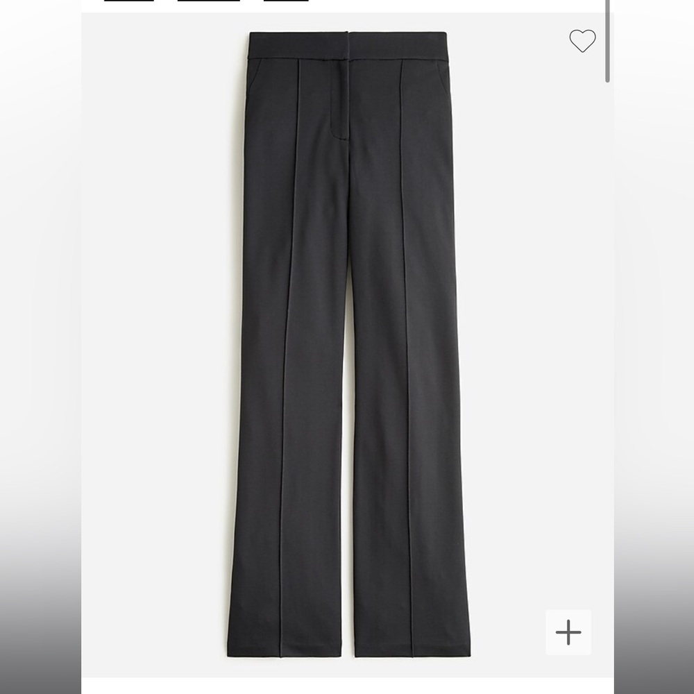 J Crew Demi-boot ponte pant, black